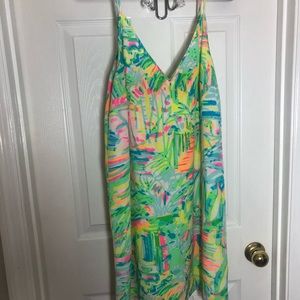 Lilly Pulitzer Lela Silk Dress in “Multi Sea Salt and Sun” size medium
